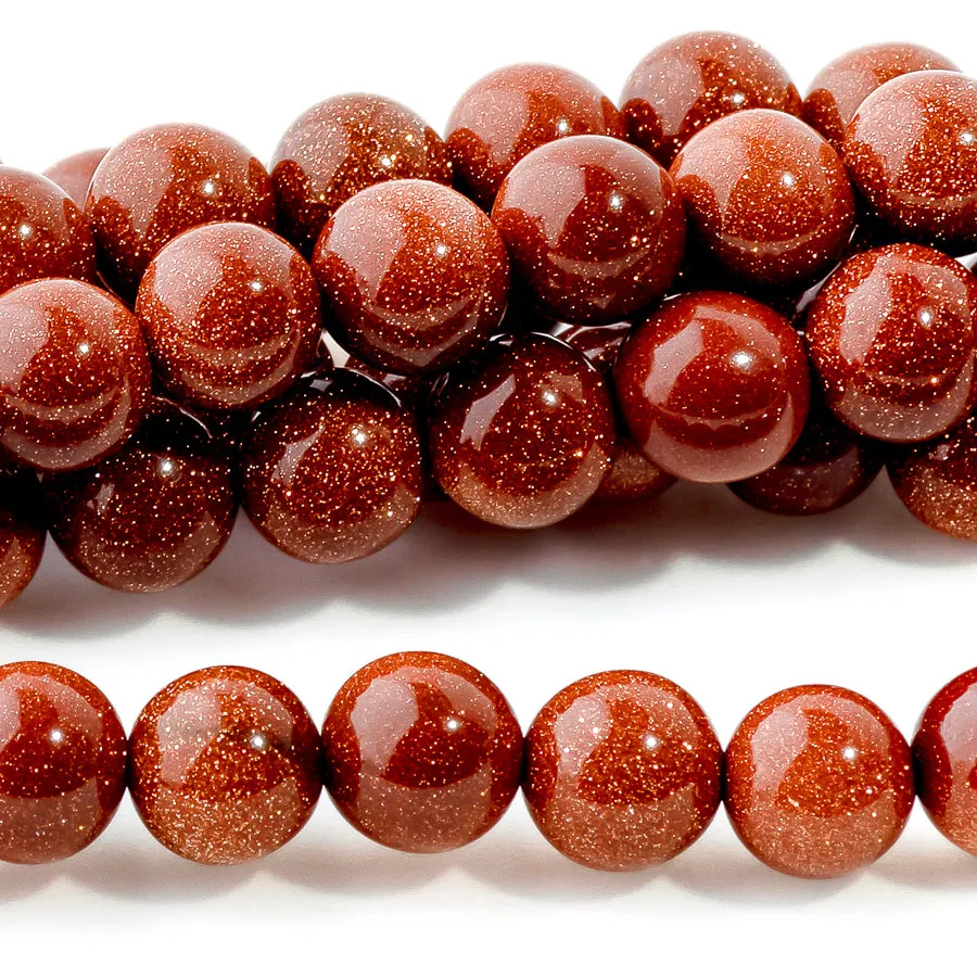 Goldstone 6mm Round - 15-16 Inch