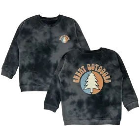 Great Outdoors Sweatshirt - Charcoal/Faded Black