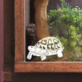 Greek Tortoise Waterproof Vinyl Decal, Cute Customizable Reptile Gift