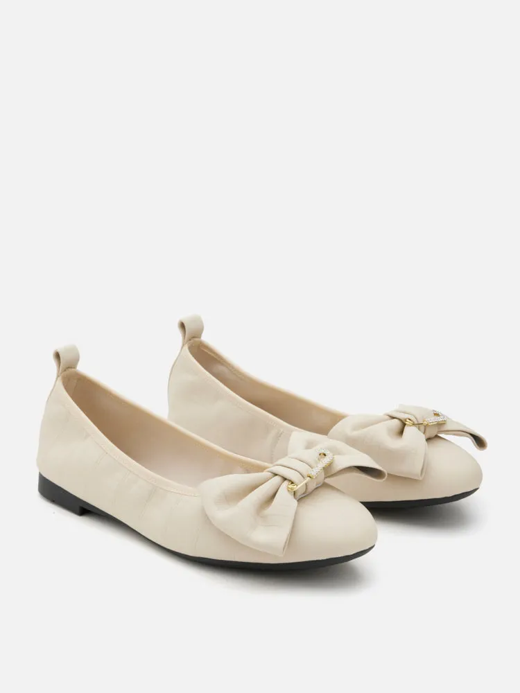 Hart Crystal Pin and Bow Ballerinas
