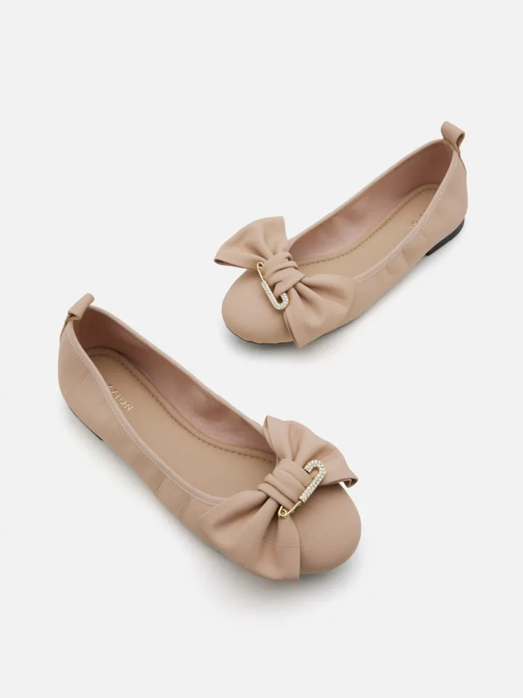 Hart Crystal Pin and Bow Ballerinas