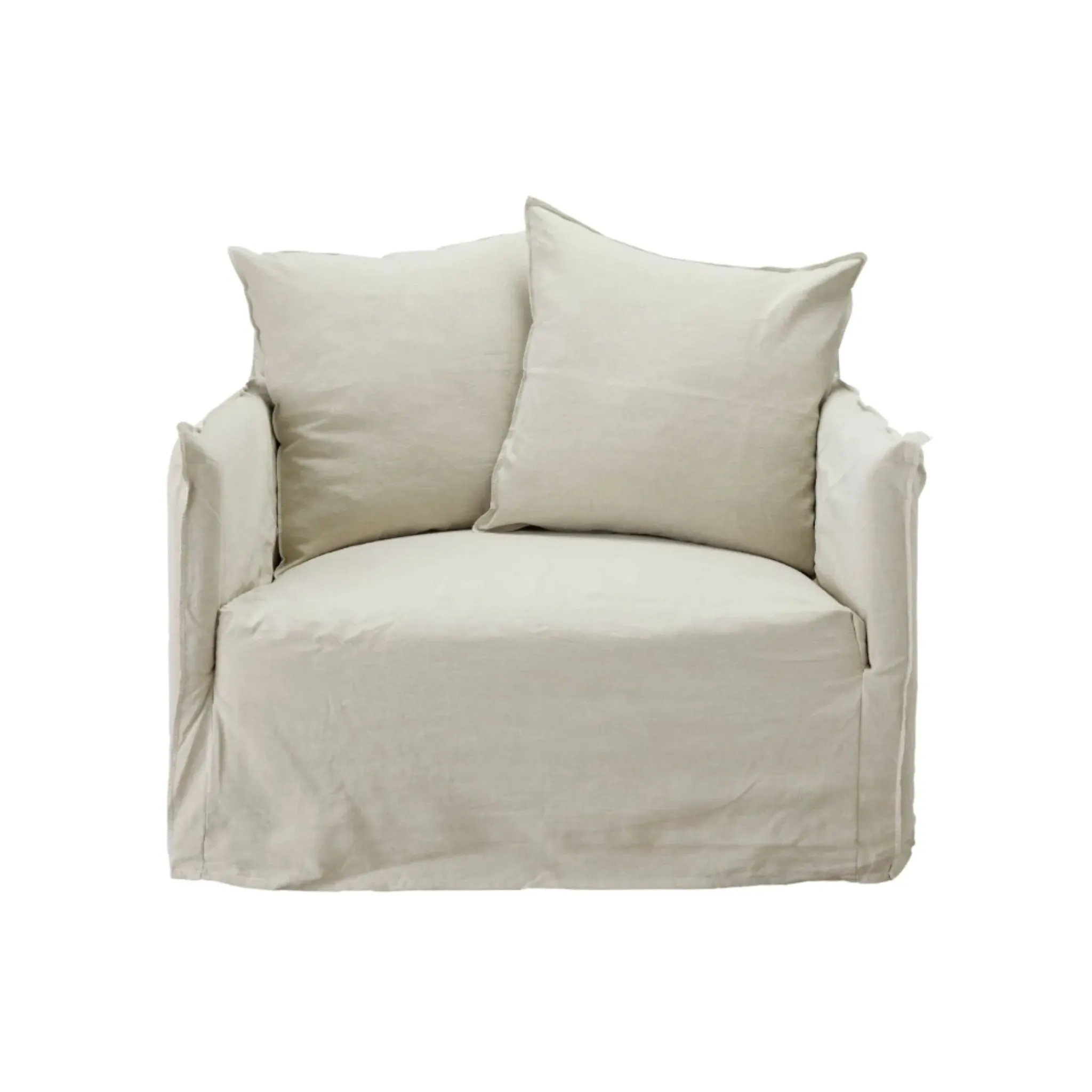 Havre Linen Slipcover Sofa - 1.5 Seater