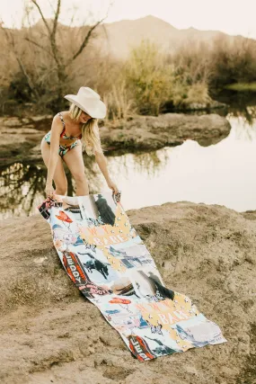 Howdy Babe Beach Towel