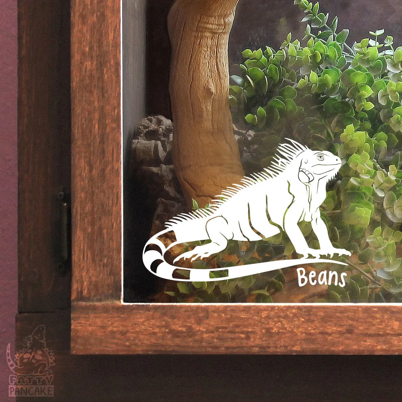 Iguana Decal, Waterproof Vinyl Decal, Cute Reptile Gift