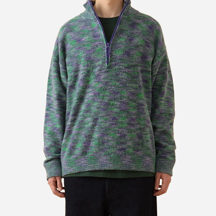 KLINE WOOL HZ KNITTED SWEATER - PURPLE