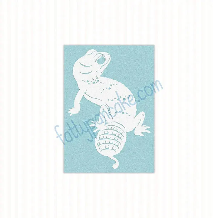 Knob-Tailed Gecko Waterproof Vinyl Decal, Cute Reptile Gift
