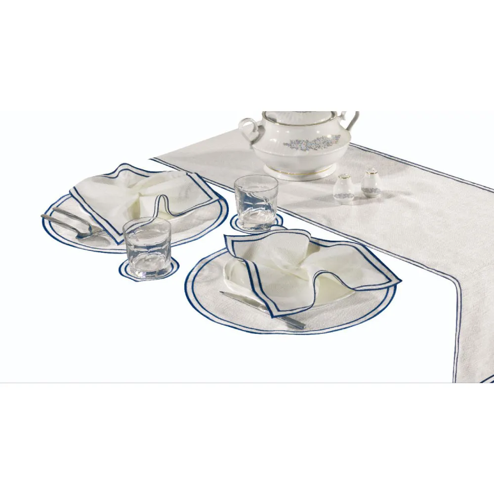 Marina Runner Table Scape Set - Nautical Theme 7 PC Set Great for Couples, Bar Seating