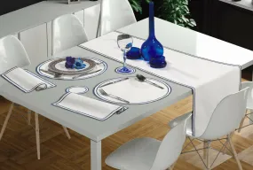Marina Runner Table Scape Set - Nautical Theme 7 PC Set Great for Couples, Bar Seating