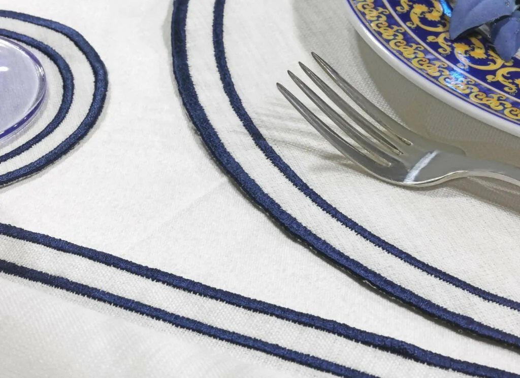 Marina Runner Table Scape Set - Nautical Theme 7 PC Set Great for Couples, Bar Seating