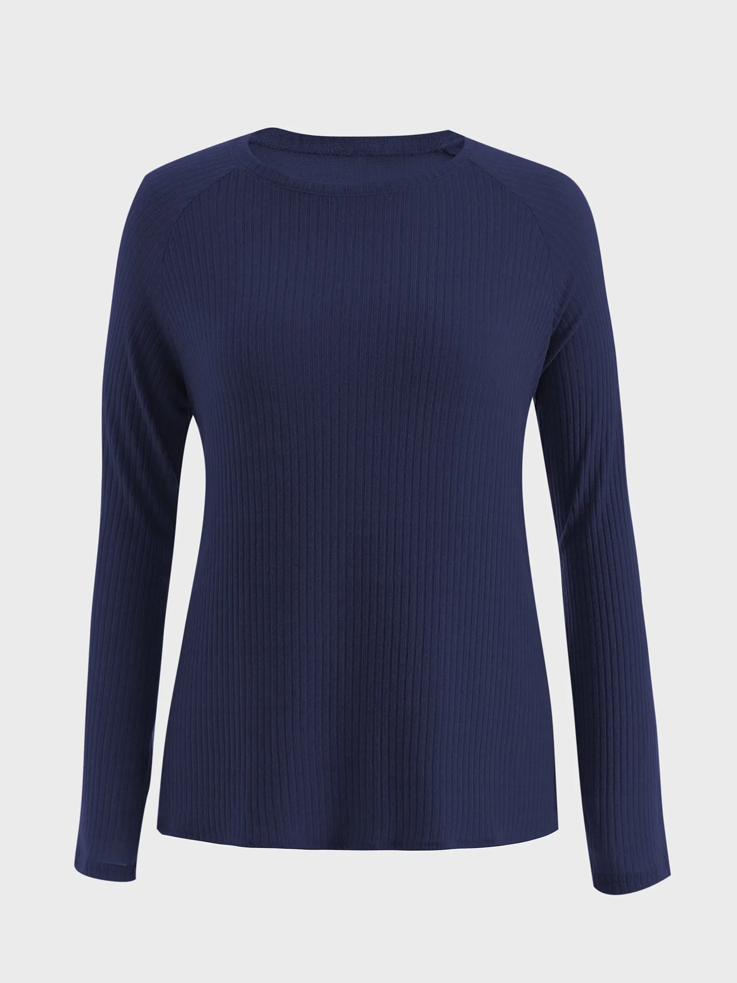 Midsize Ribbed Knit 2-Piece Lounge Set