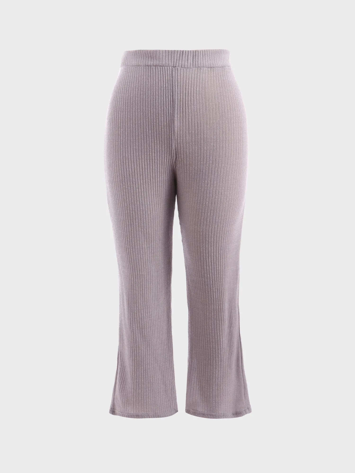 Midsize Ribbed Knit 2-Piece Lounge Set
