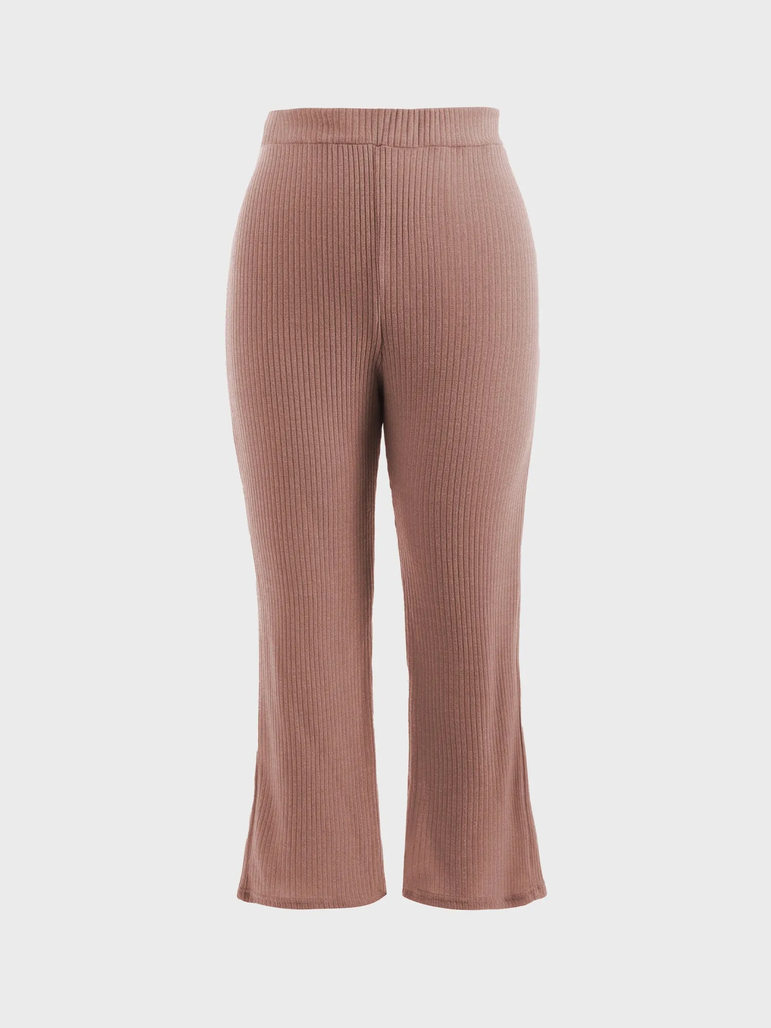 Midsize Ribbed Knit 2-Piece Lounge Set