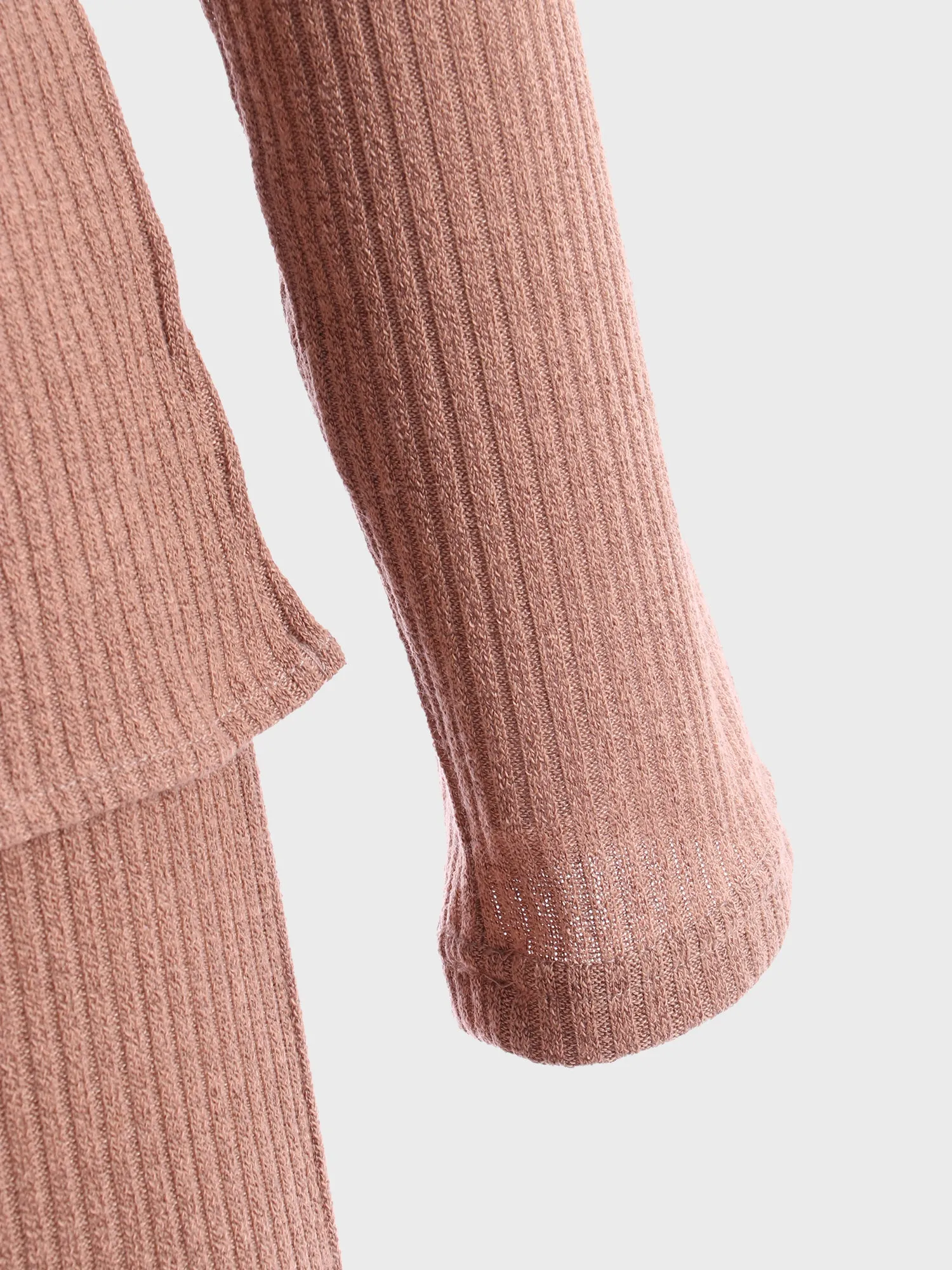 Midsize Ribbed Knit 2-Piece Lounge Set