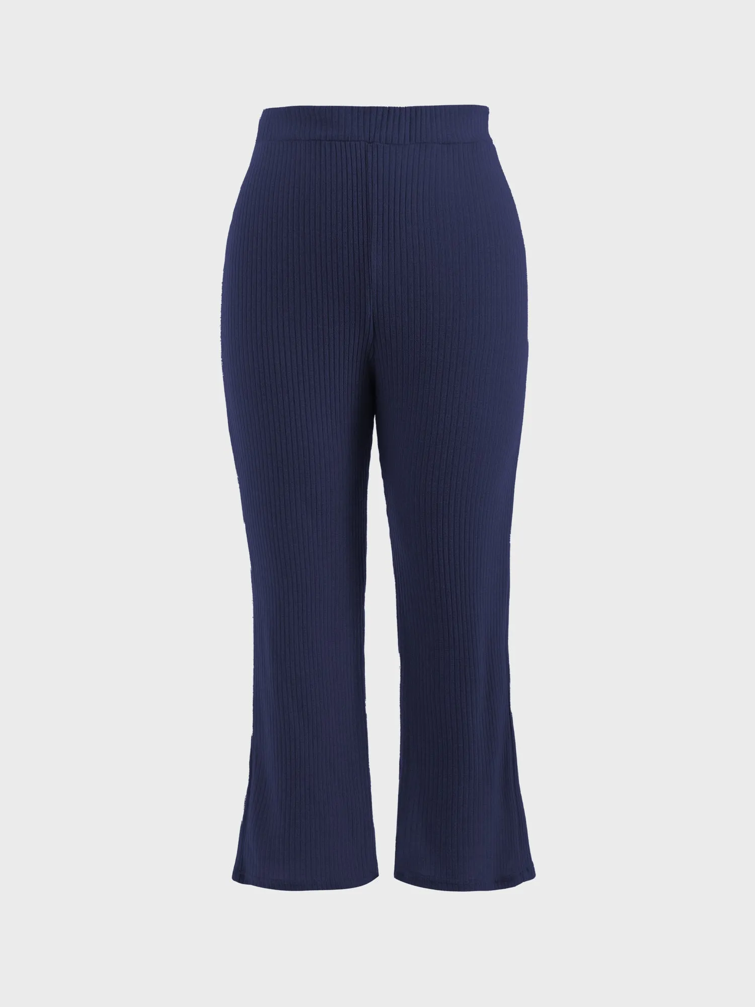 Midsize Ribbed Knit 2-Piece Lounge Set