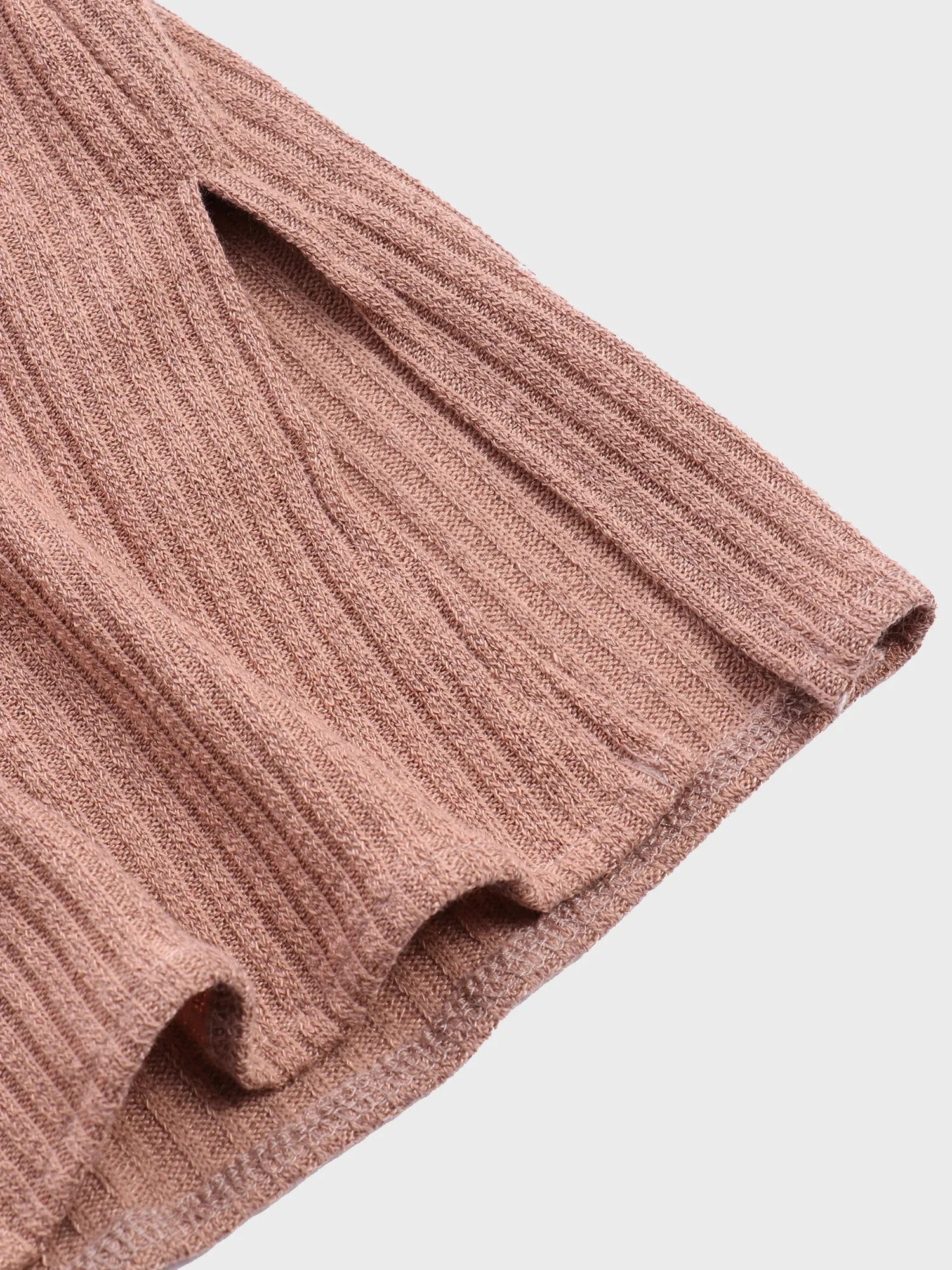 Midsize Ribbed Knit 2-Piece Lounge Set