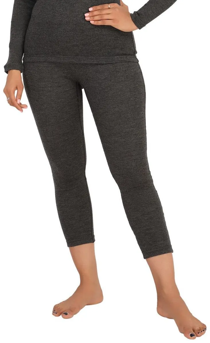 Monte Carlo Pure New Merino Wool Machine Washable Thermal for Men & Women Black
