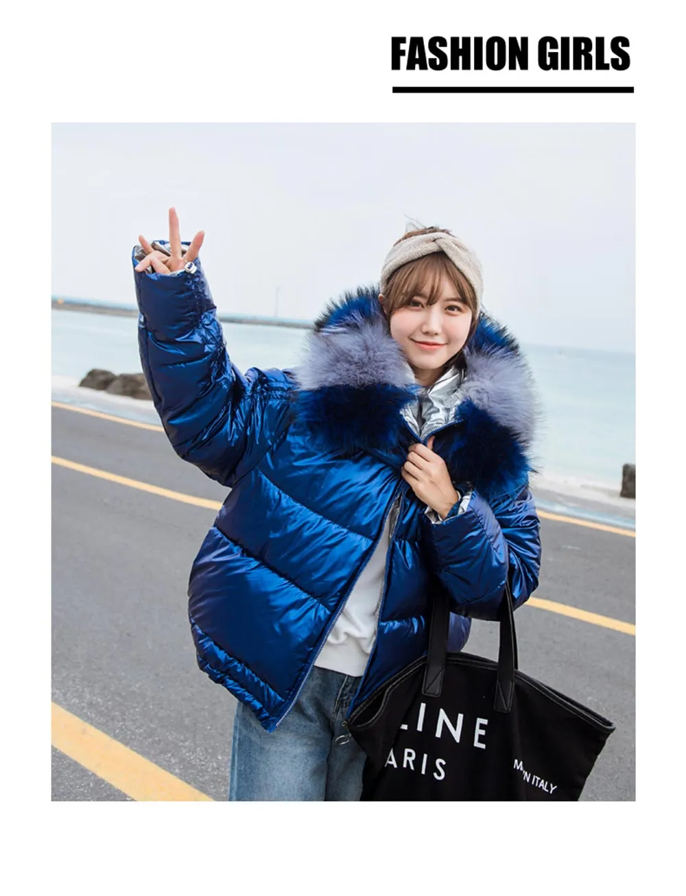 New Arrival Parkas Fashion Coats Women Winter Sweater Fur Collar Hood Warm Cotton Coat Women Clothes