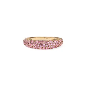 Pink Sapphire Pave Stack Ring