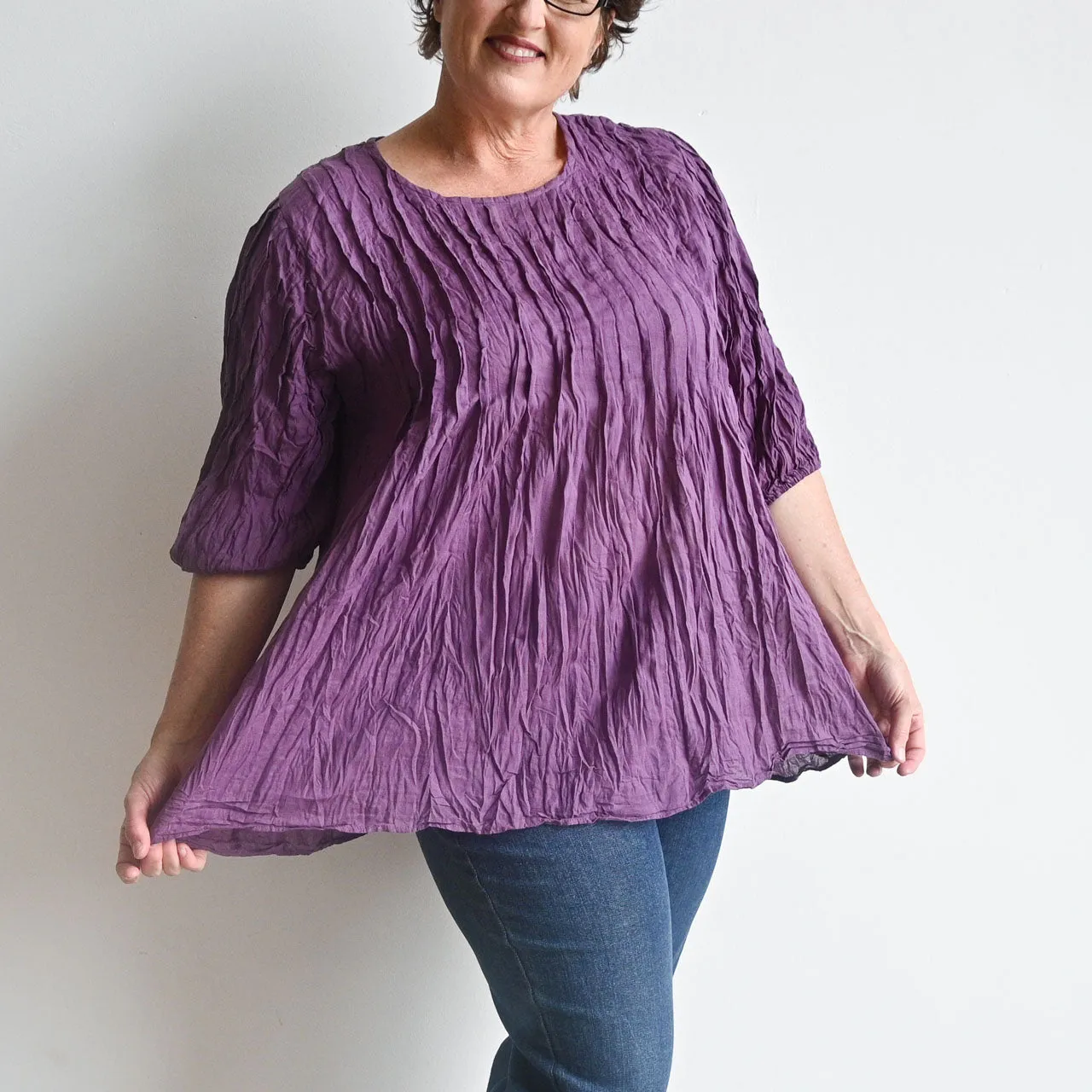 Pintuck Blouse Top