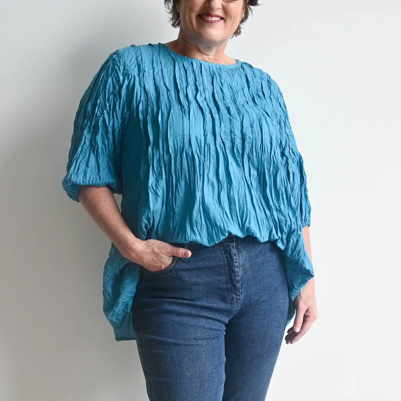 Pintuck Blouse Top