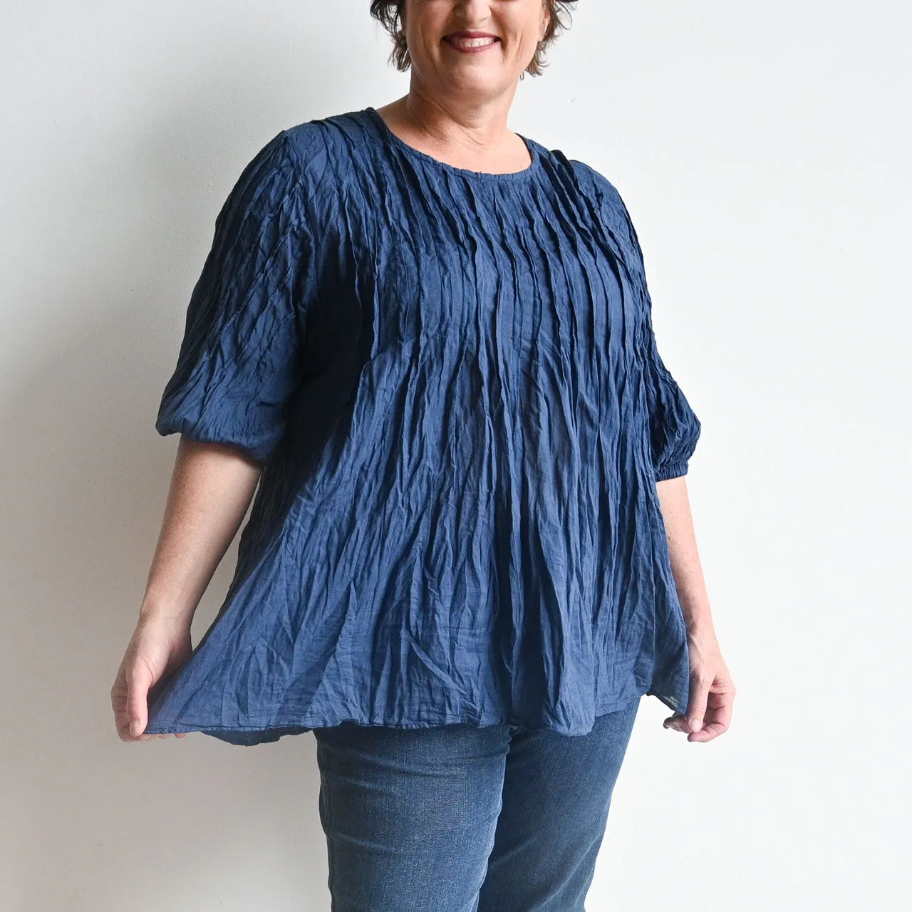 Pintuck Blouse Top