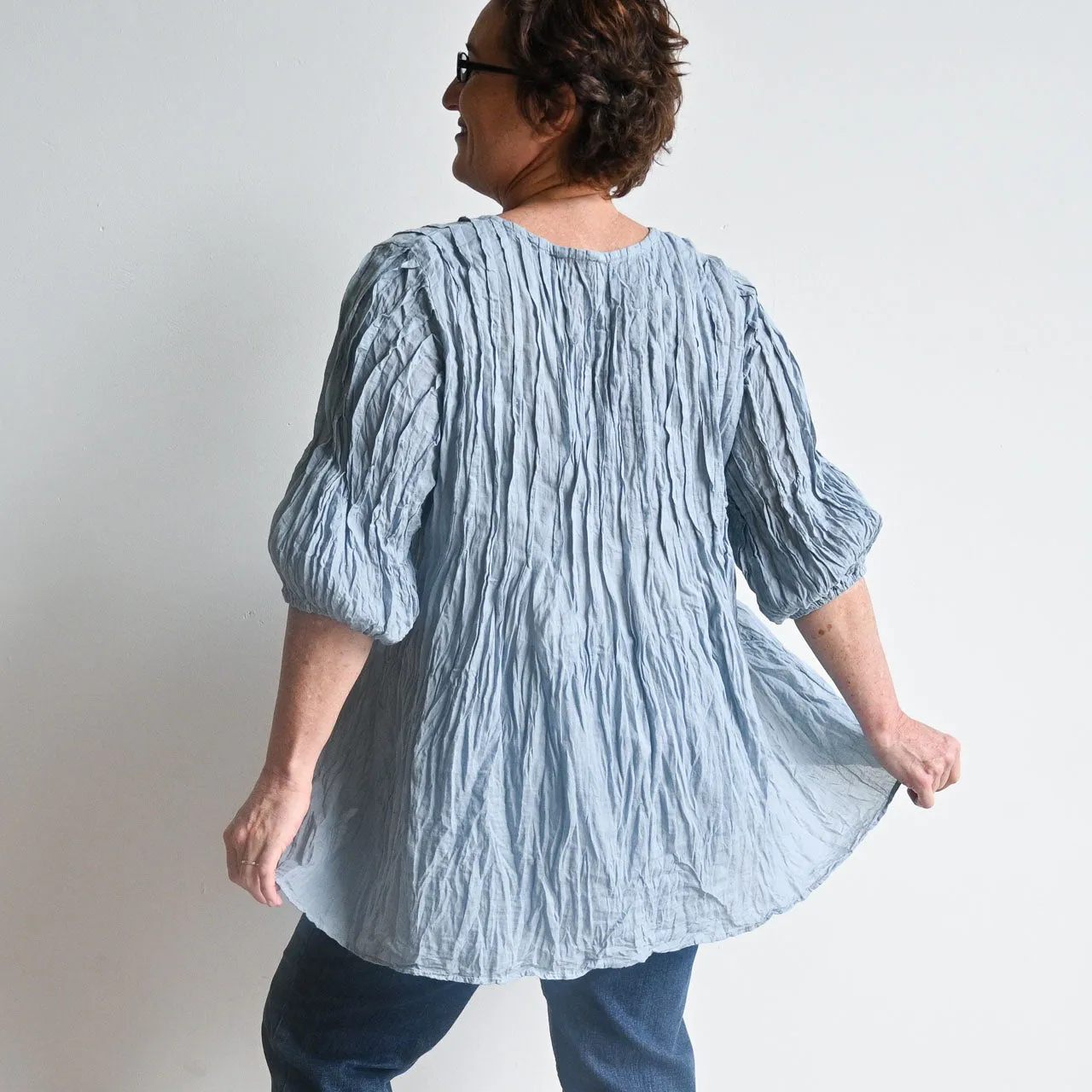 Pintuck Blouse Top