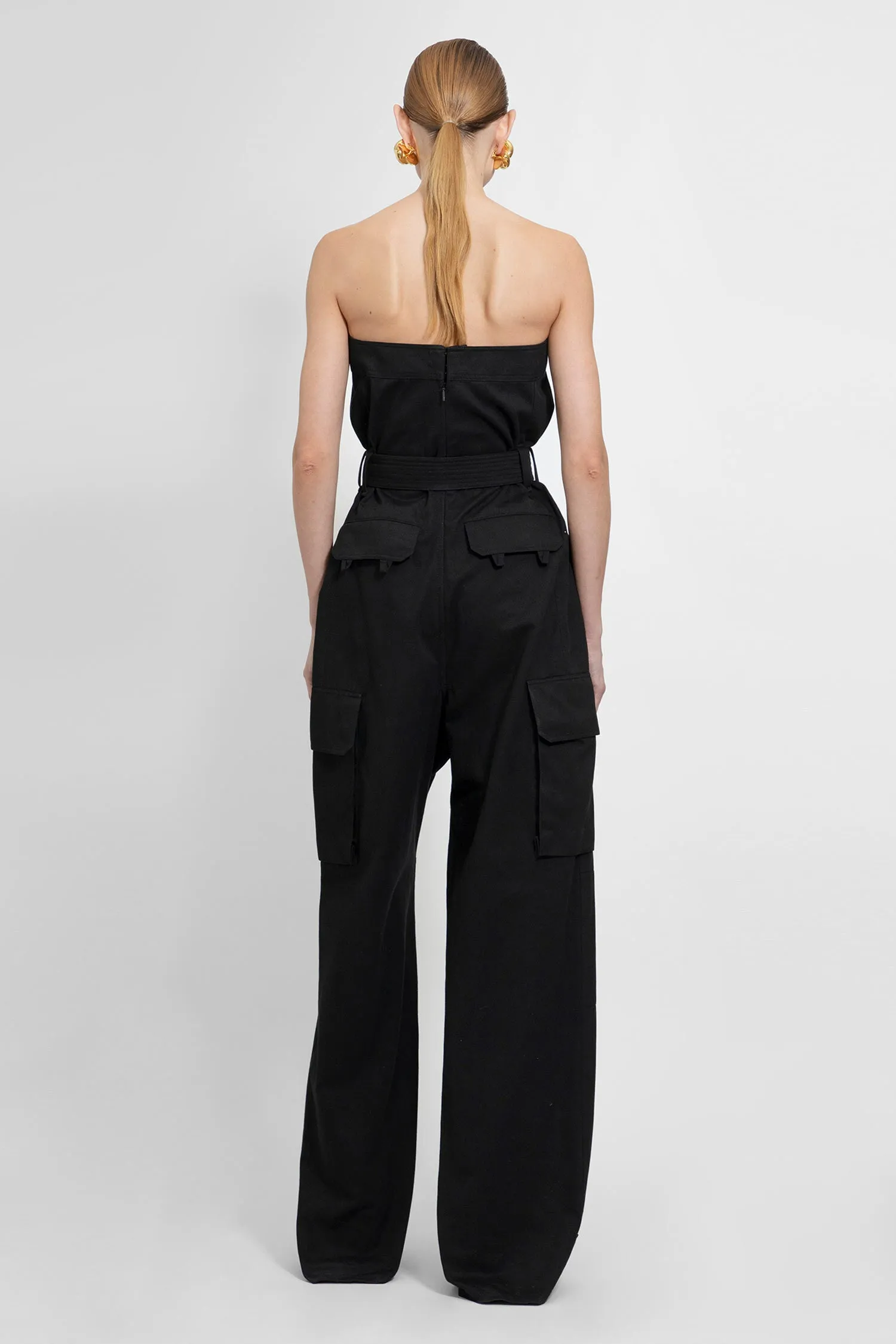 SAINT LAURENT WOMAN BLACK JUMPSUITS