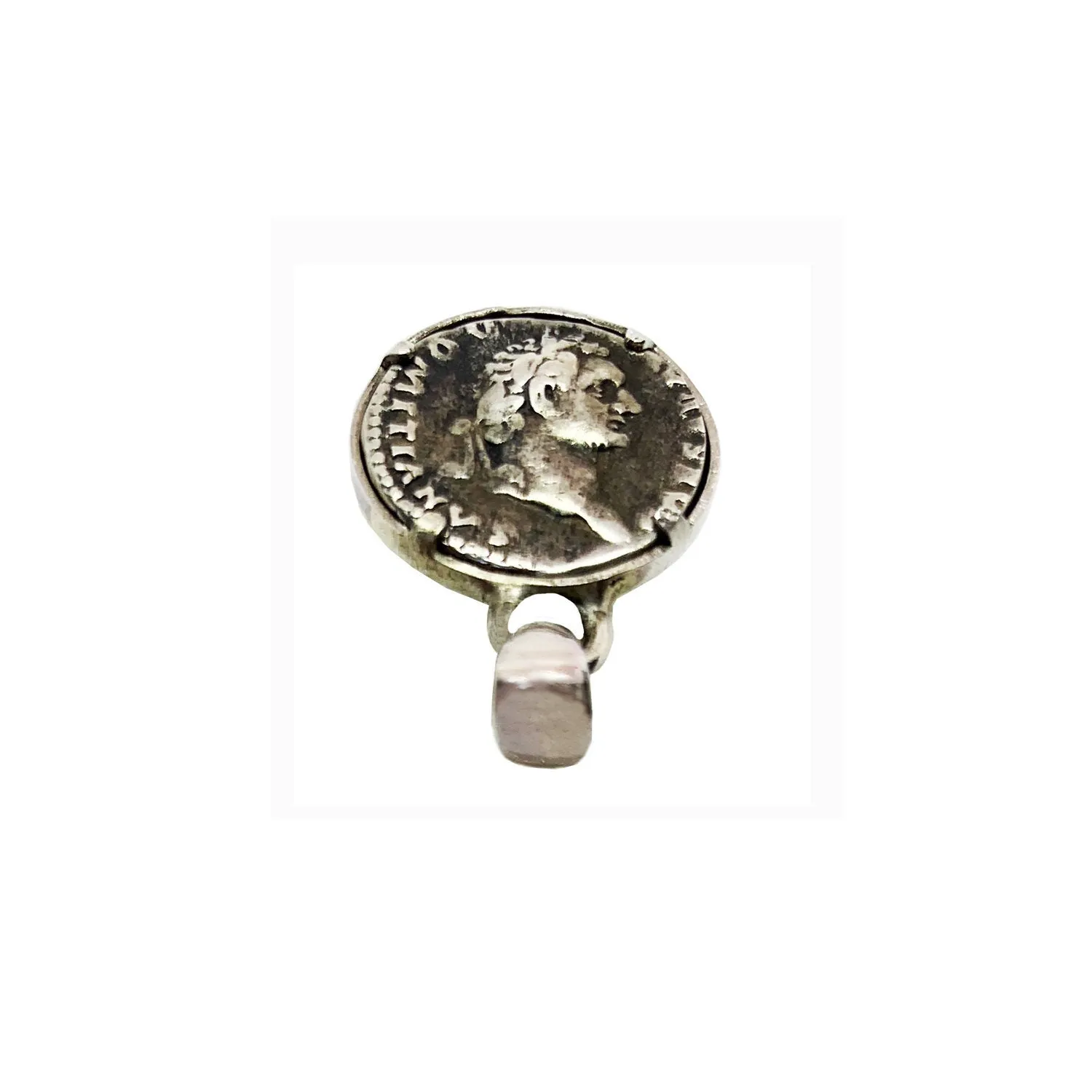 SHE WOLF AND TWINS Genuine Ancient Roman Silver Coin 1st cent. AD Pendant