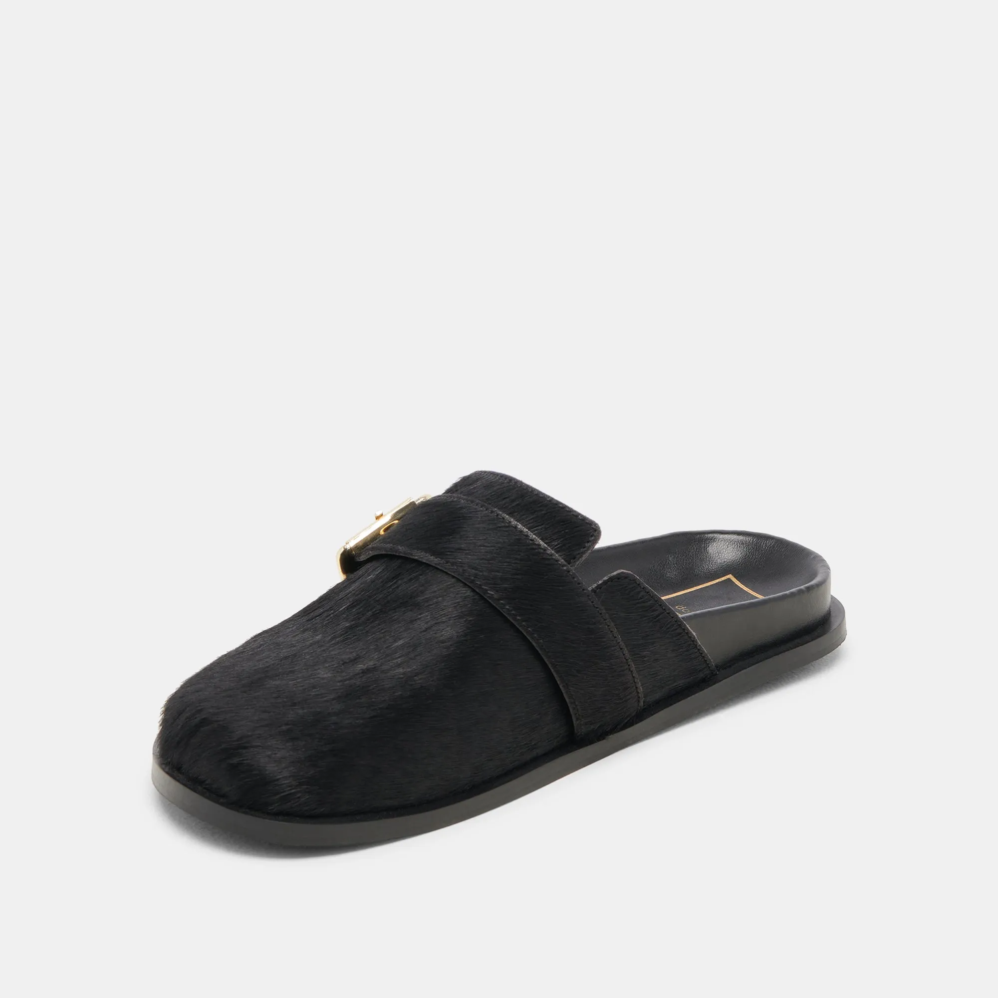 SUNDAY FLATS ONYX CALF HAIR
