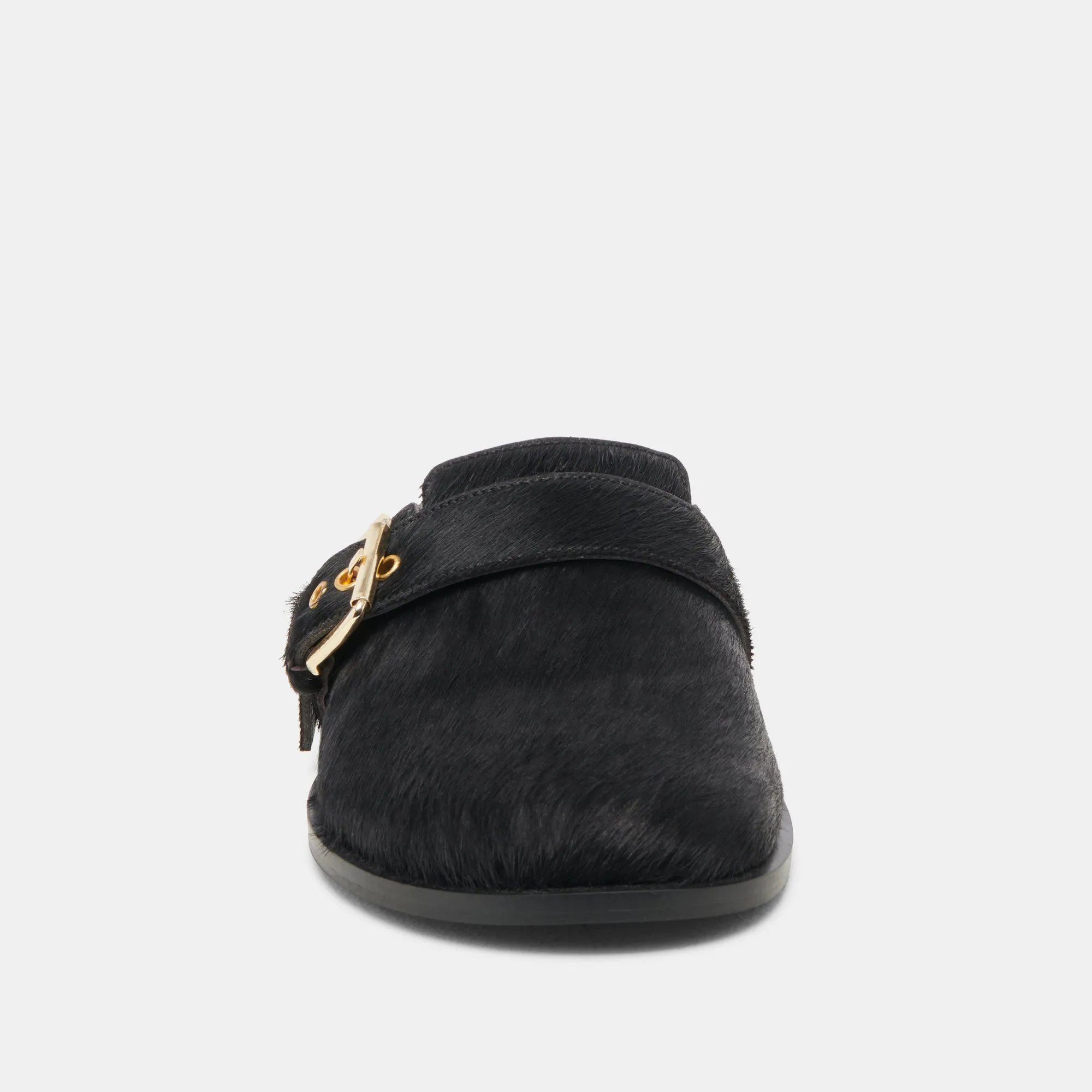 SUNDAY FLATS ONYX CALF HAIR