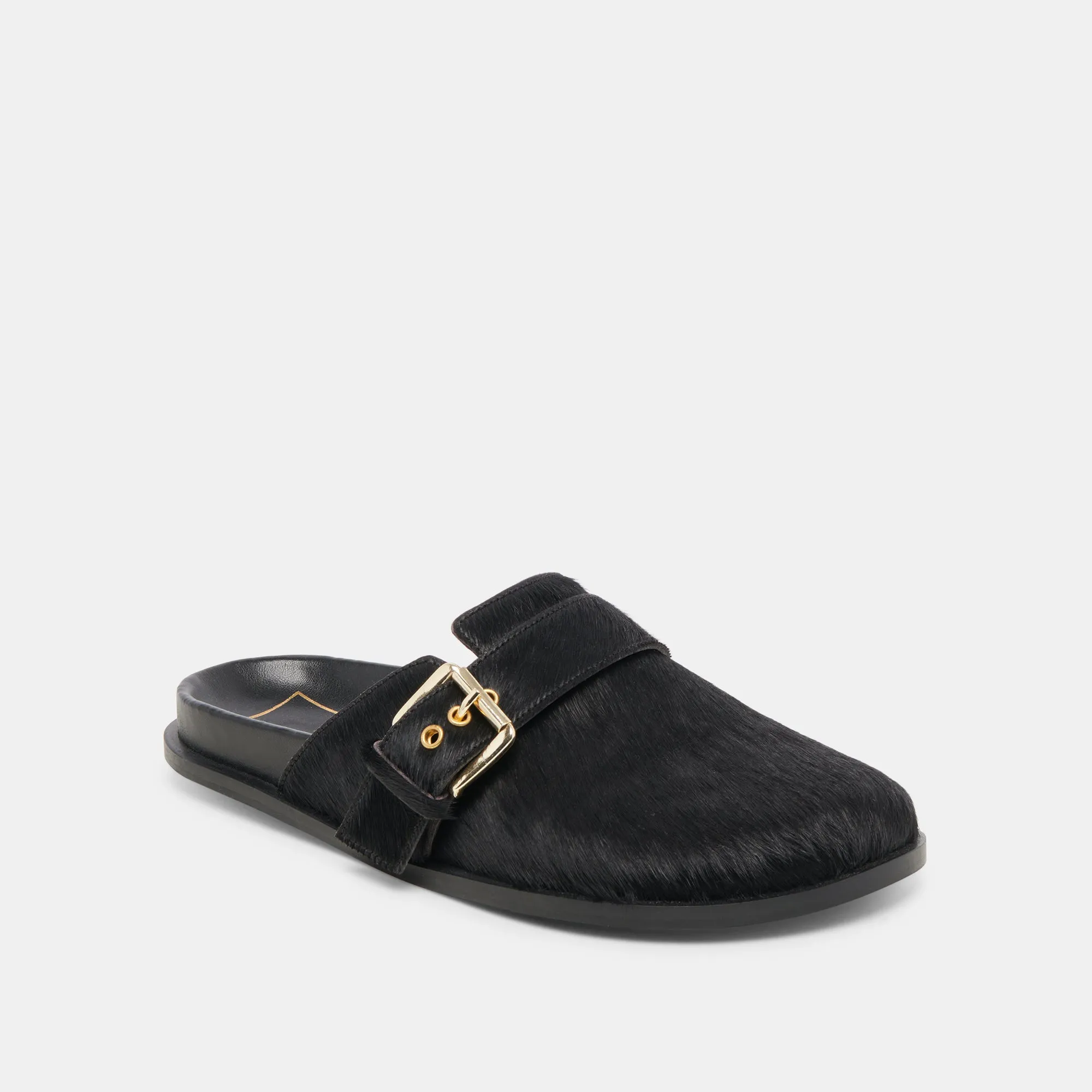 SUNDAY FLATS ONYX CALF HAIR