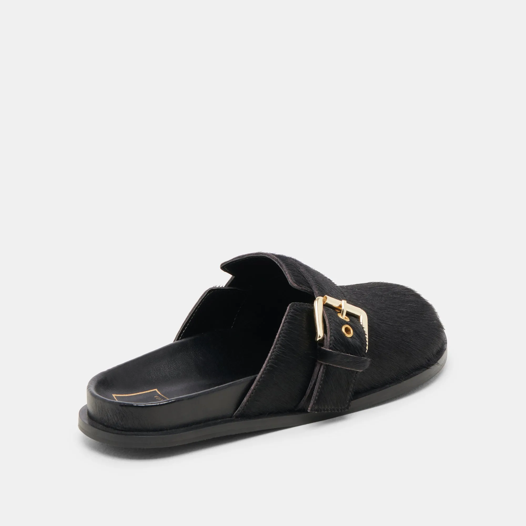 SUNDAY FLATS ONYX CALF HAIR