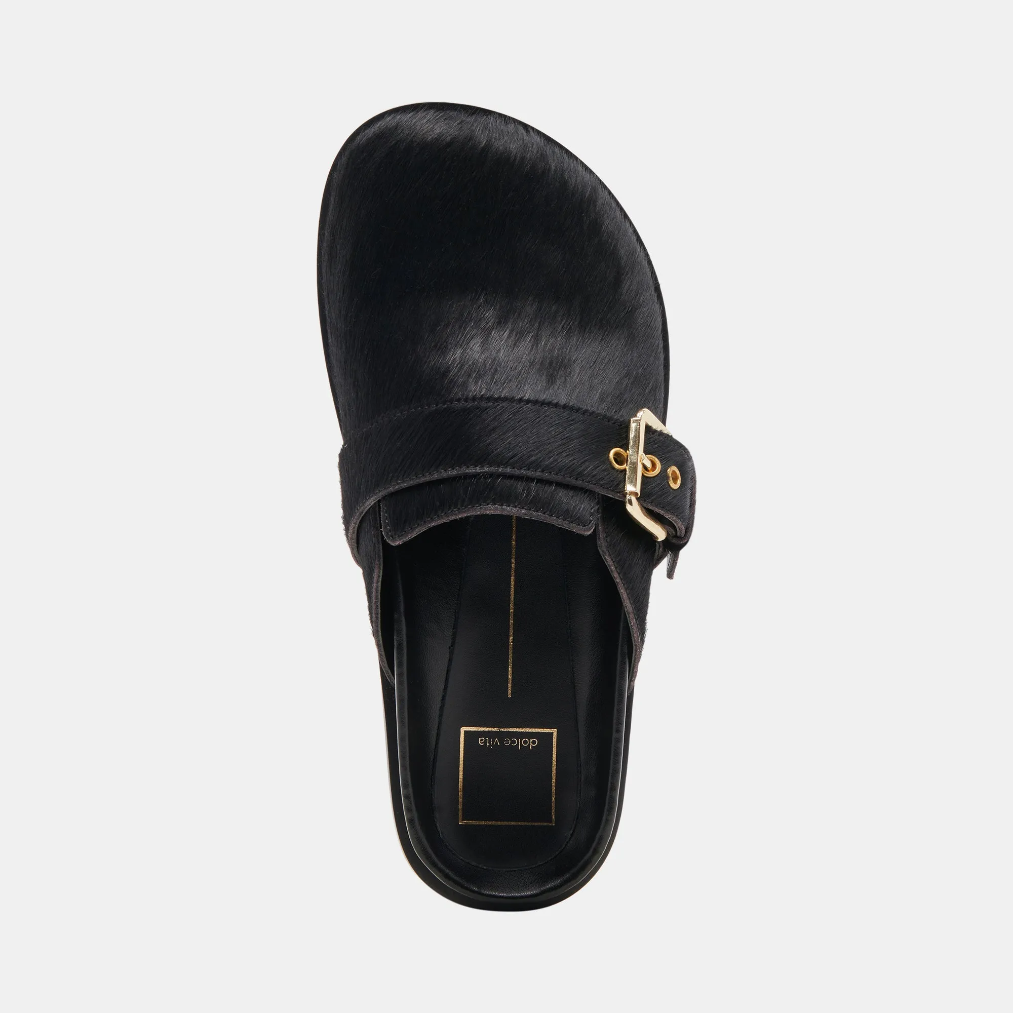 SUNDAY FLATS ONYX CALF HAIR