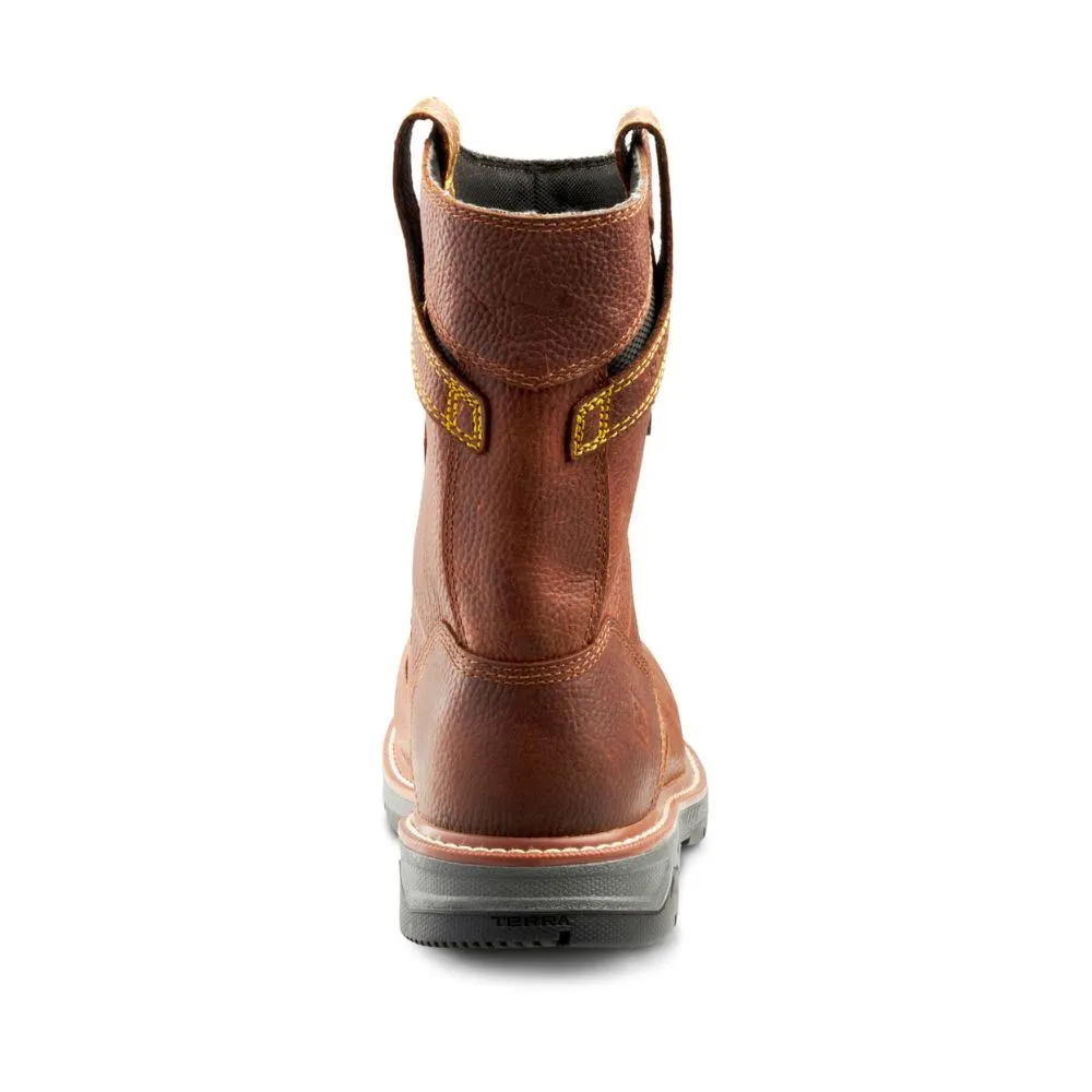 Terra Patton Waterproof Unisex 8" Alloy Toe CSA Pull-on Work Boot TR0A4TCBBRN