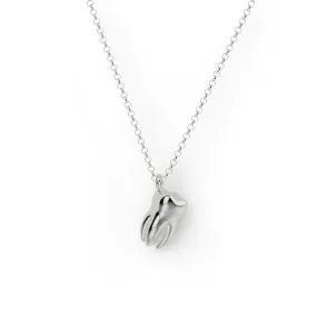 tooth necklace | silver