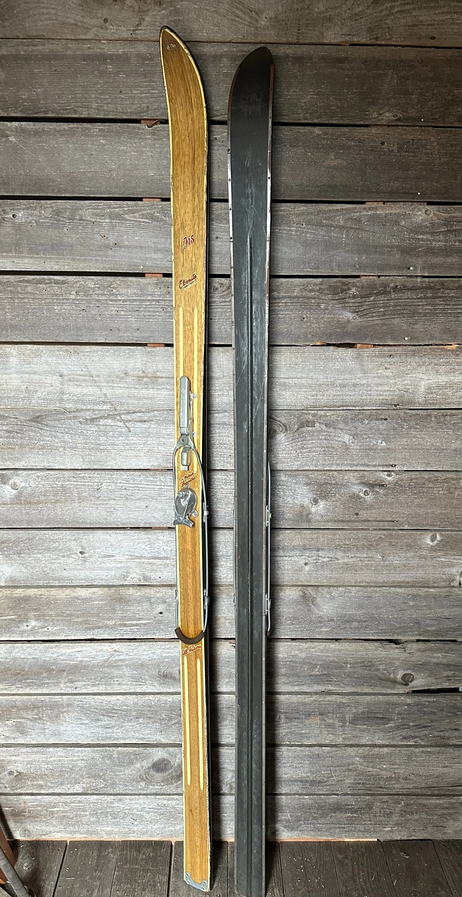 Vintage Northland FIS Ebonite Skis