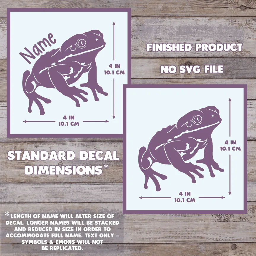 Waxy Monkey Frog Decal, Waterproof Vinyl Decal, Cute Amphibian Gift