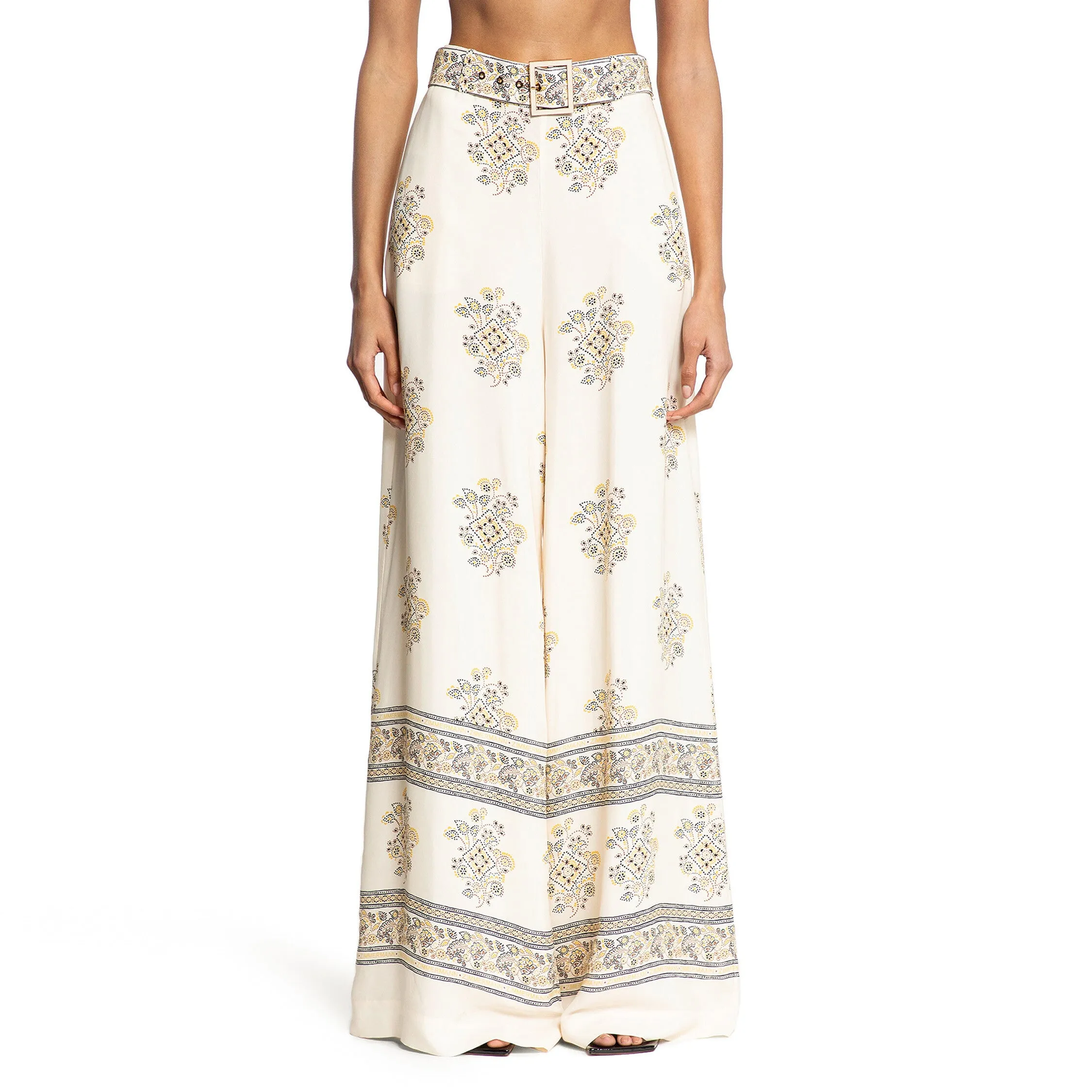 ZIMMERMANN WOMAN YELLOW TROUSERS